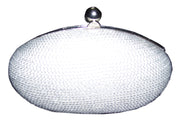 Oval Frame Box Clutch Purse