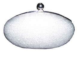 Oval Frame Box Clutch Purse