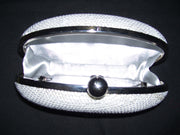 Oval Frame Box Clutch Purse