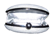 Oval Frame Box Clutch Purse