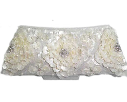 Sea shell Work Hand Clutch Purse