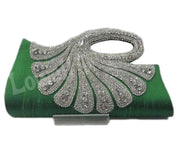 Zircon & Bead Work Hand Clutch Purse