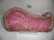 Golden Bead Work Hand Clutch Purse