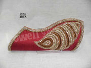 Golden Bead Work Hand Clutch Purse