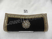 Golden Bead Work Hand Clutch Purse