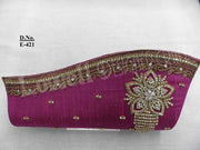 Golden Bead Work Hand Clutch Purse