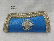 Golden Bead Work Hand Clutch Purse