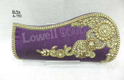 Golden Bead Work Hand Clutch Purse