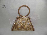 Golden Bead Hand Clutch Purse