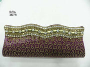 Golden Bead Hand Clutch Purse