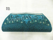 Golden Bead Hand Clutch Purse