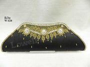 Golden Bead Hand Clutch Purse