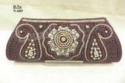 Golden Bead Hand Clutch Purse