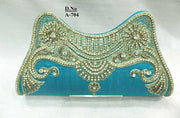 Golden Bead Hand Clutch Purse