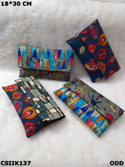 Indigo floral print kalamkari Bags