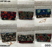 Indigo floral print kalamkari Bags
