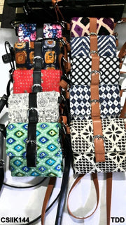 Indigo floral print kalamkari Bags