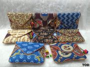 Indigo floral print kalamkari Bags