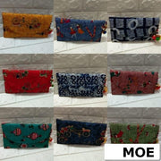 Indigo floral print kalamkari Bags