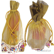 STONE BORDER ORGANZA POUCH