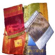 MEDIUM SIZE ORGANZA POUCH WITH 1 BORDER