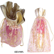 MEDIUM SIZE ORGANZA BAG WITH PRINT