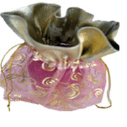 MEDIUM SIZE ORGANZA BAG WITH PRINT
