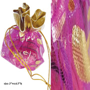 SMALL SIZE ORGANZA BAG WITH PRINT