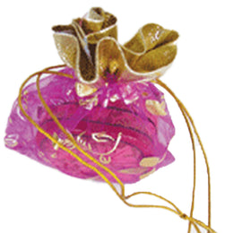 SMALL SIZE ORGANZA BAG WITH PRINT