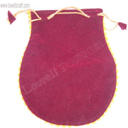 VELVET DRAWSTRING BAG POT SHAPE