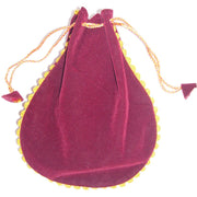 VELVET DRAWSTRING BAG POT SHAPE