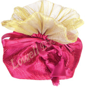 SATIN POUCH WITH NET