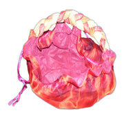 PLAIN ORGANZA POUCH WITH BRAID HANDLE