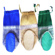 LARGE ORGANZA POUCH WITH 5 BORDER