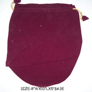 ROUND BASE PLAIN VELVET DRAWSTRING POUCH