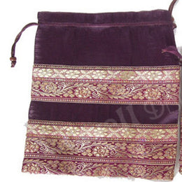 ORGANZA GIFT POUCH WITH BORDER