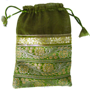 MEDIUM SIZE ORGANZA POUCH WITH 4 BORDER