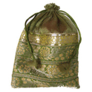 MEDIUM SIZE ORGANZA POUCH WITH 4 BORDER