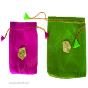 ORGANZA POUCH WITH FLOWER