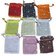 SMALL SIZE STAR PRINT ORGANZA POUCH