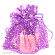 SMALL SIZE STAR PRINT ORGANZA POUCH
