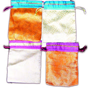 BROCADE SILK DRAWSTRING POUCH