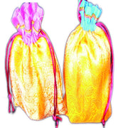 BROCADE SILK DRAWSTRING POUCH