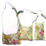 BEADED BORDER ORGANZA GIFT POUCH