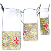 BEADED BORDER ORGANZA GIFT POUCH