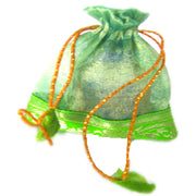 SMALL ORGANZA POUCH WITH 1 BORDER