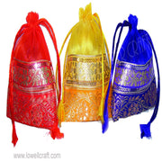 SMALL ORGANZA BAG WITH 2 BORDER