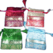 SMALL ORGANZA BAG WITH 2 BORDER
