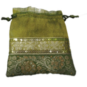 SMALL ORGANZA BAG WITH 2 BORDER