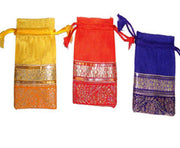 SMALL ORGANZA BAG WITH 2 BORDER